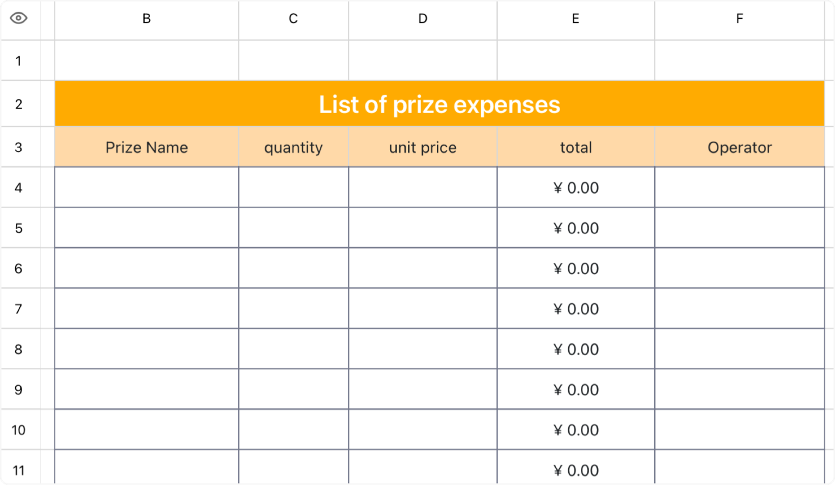 Breakdown of prize fees 1